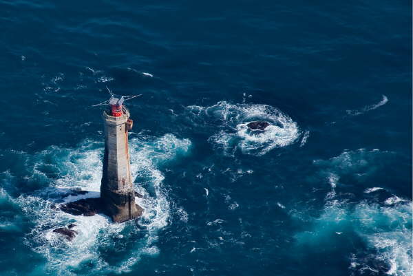 Phare de Nividic, point le plus  l'Ouest de la France mtropolitaine